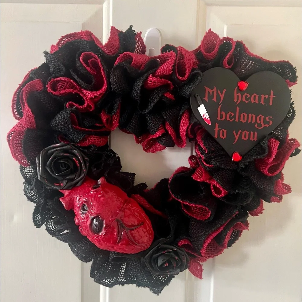 Valentine’s Day Valloween Gothic Wreath
